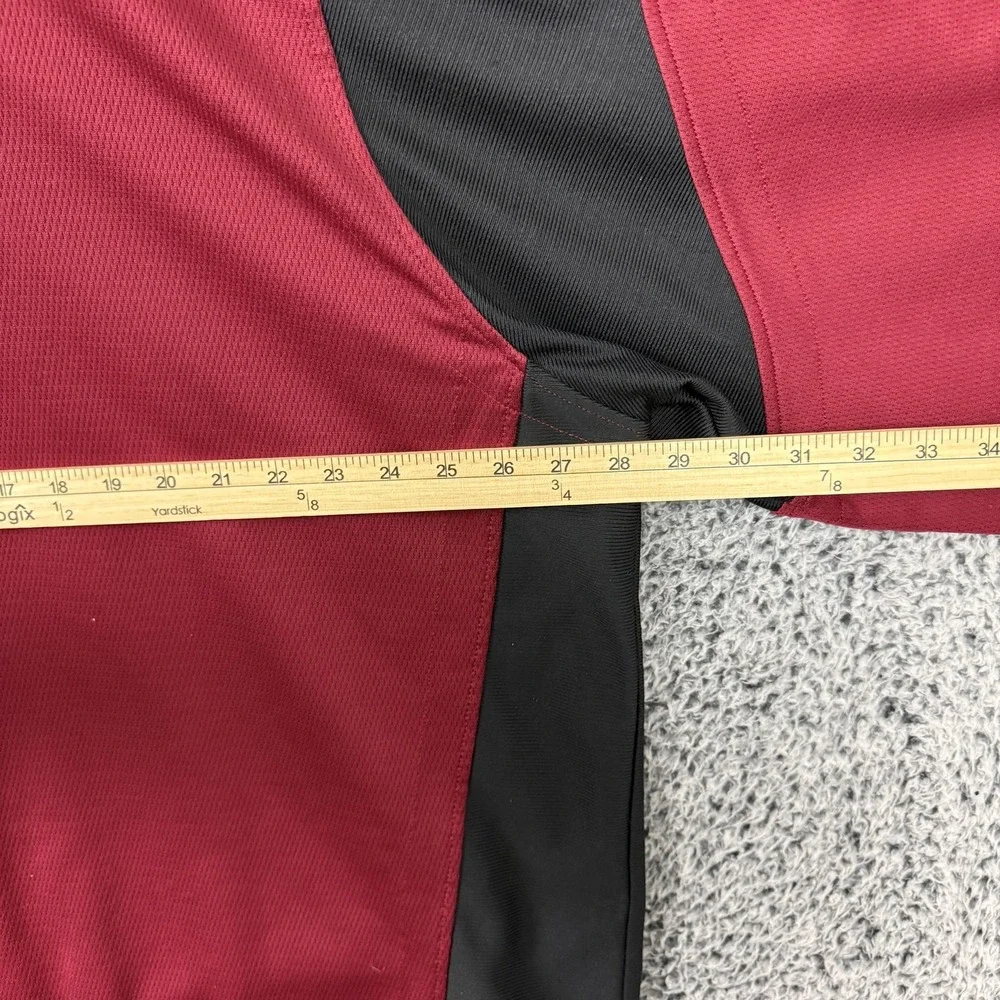 Vintage Y2K Adidas Jacket Mens 2XL Red Black 3-Stripes Track Full Zip Adult XXL